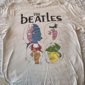 Old Navy Cream The Beatles Graphic Tee